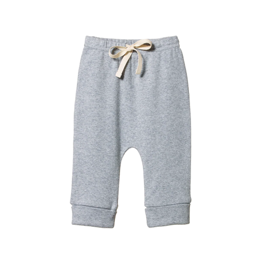 Nature Baby Drawstring Pants - Grey Marl
