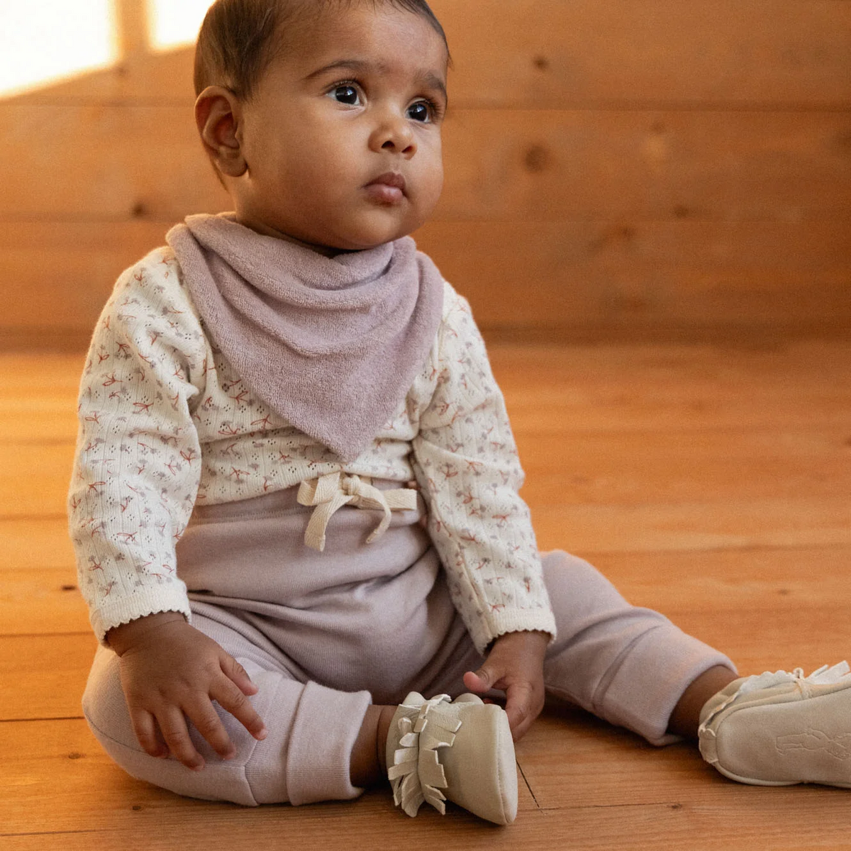Nature Baby Drawstring Pants - Lilac