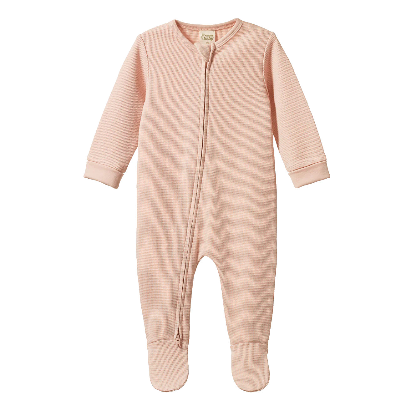 Nature Baby Dreamlands Suit Waffle - Rose Dust