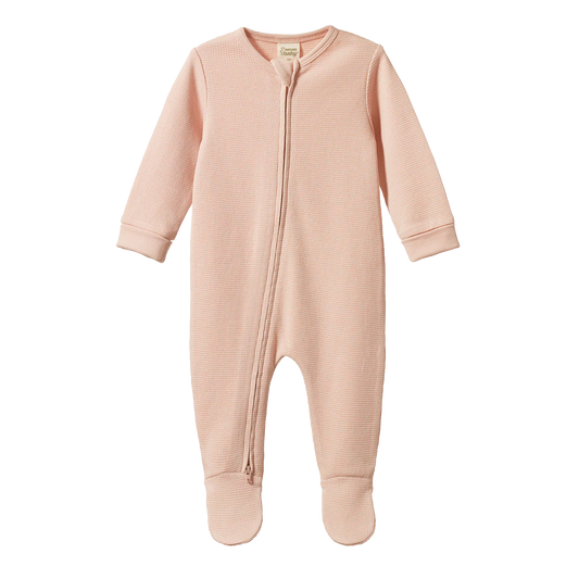 Nature Baby Dreamlands Suit Waffle - Rose Dust