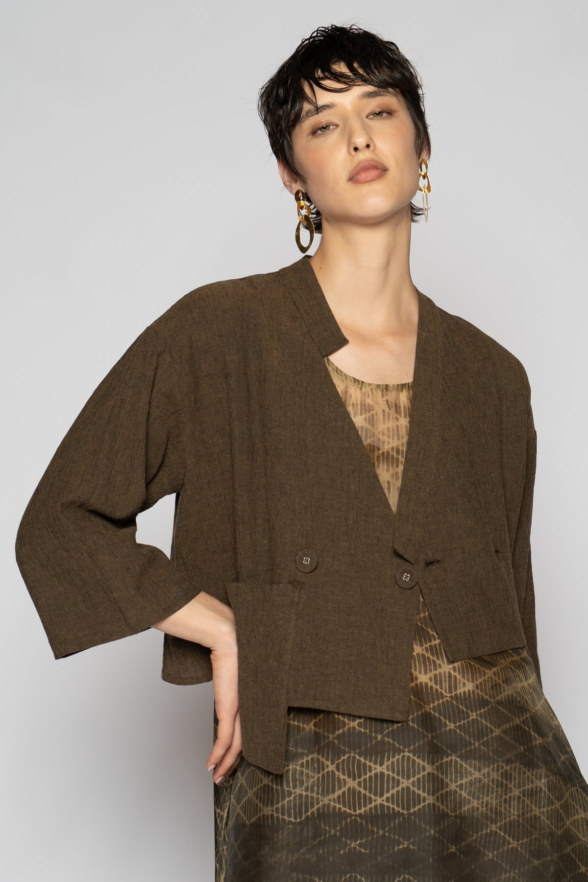 Dogstar Melange Short Jacket - Truffle