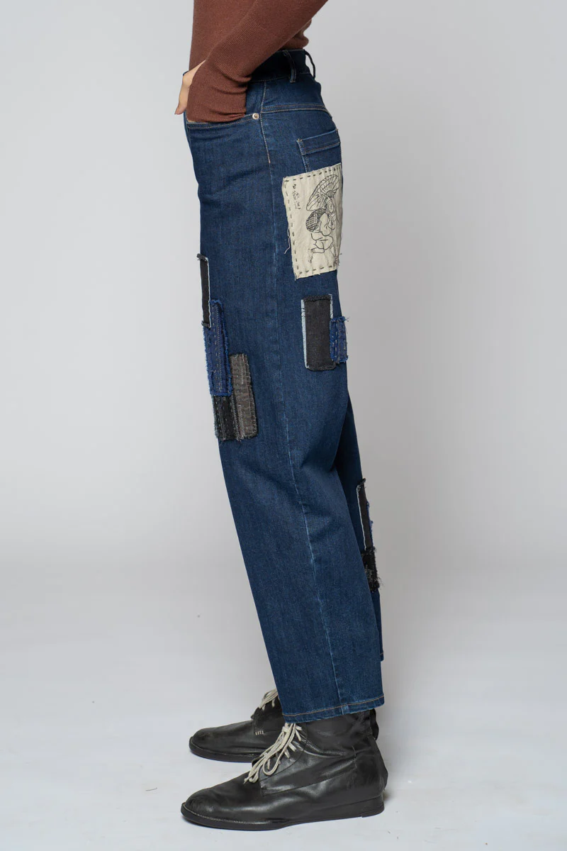 Dogstar Furu Patch Pants - Indigo Denim
