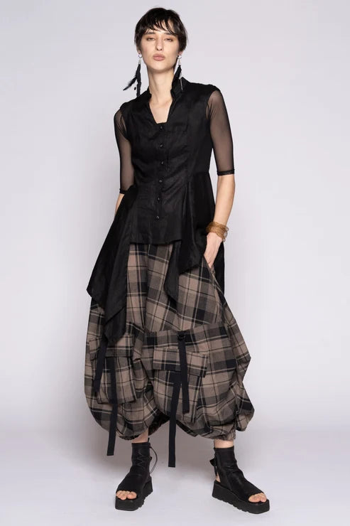 Dogstar Arya Tuck Skirt - Truffle