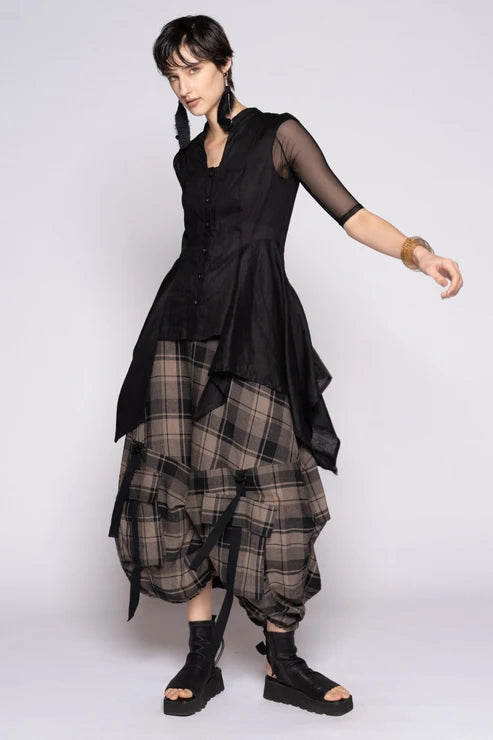 Dogstar Arya Tuck Skirt - Truffle