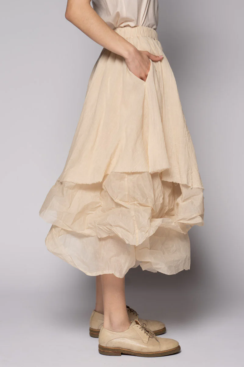 Dogstar Kina Gather Skirt - Natural