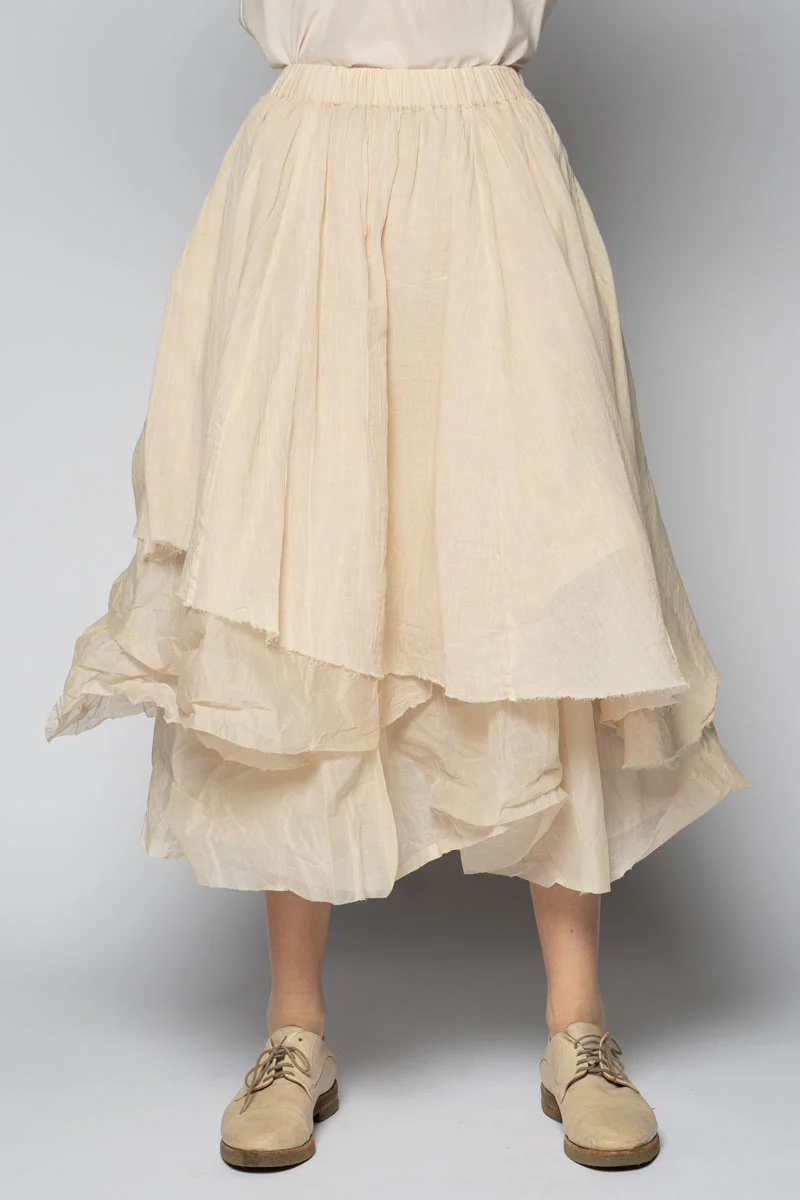Dogstar Kina Gather Skirt - Natural
