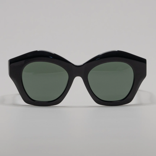 Happy To Sit On Your Face Ghostdust Sunglasses - Black