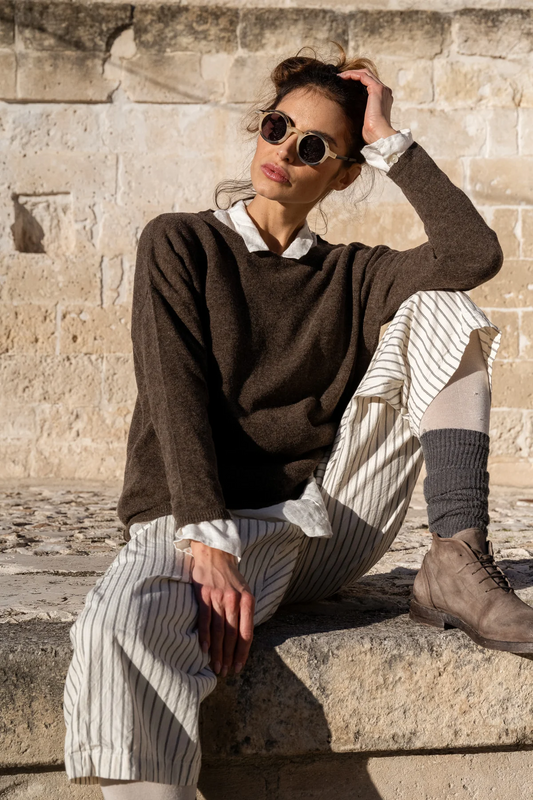 Pre-Order Meg By Design Charlie Wool Jumper - Brown