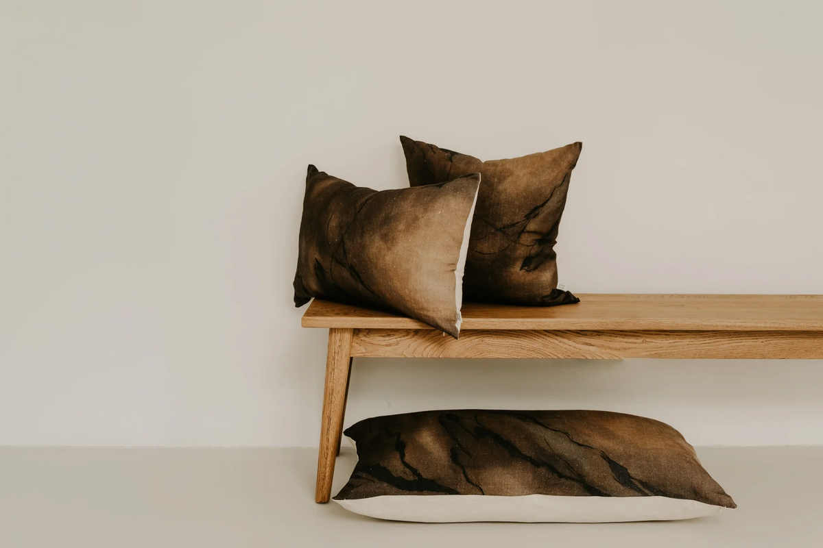 River & Isle Umber Marble Cushion Lumbar 60x40