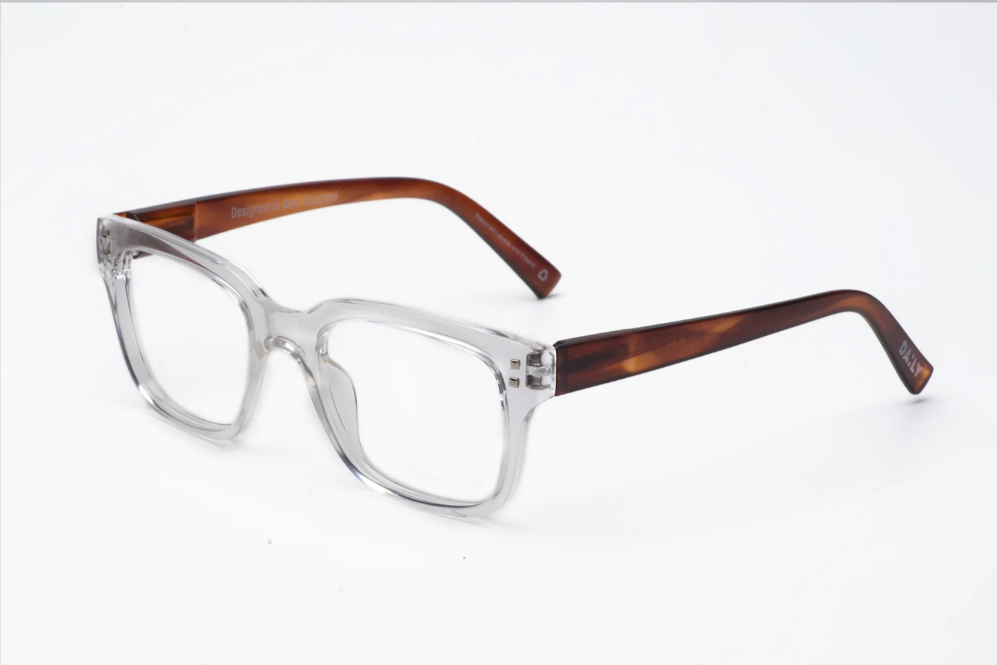 Daily Eyewear 6AM Reading Glasses - Crystal with Havana