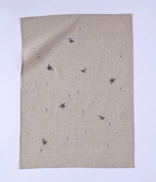 MM Linen Tea Towel - Daisy Bee