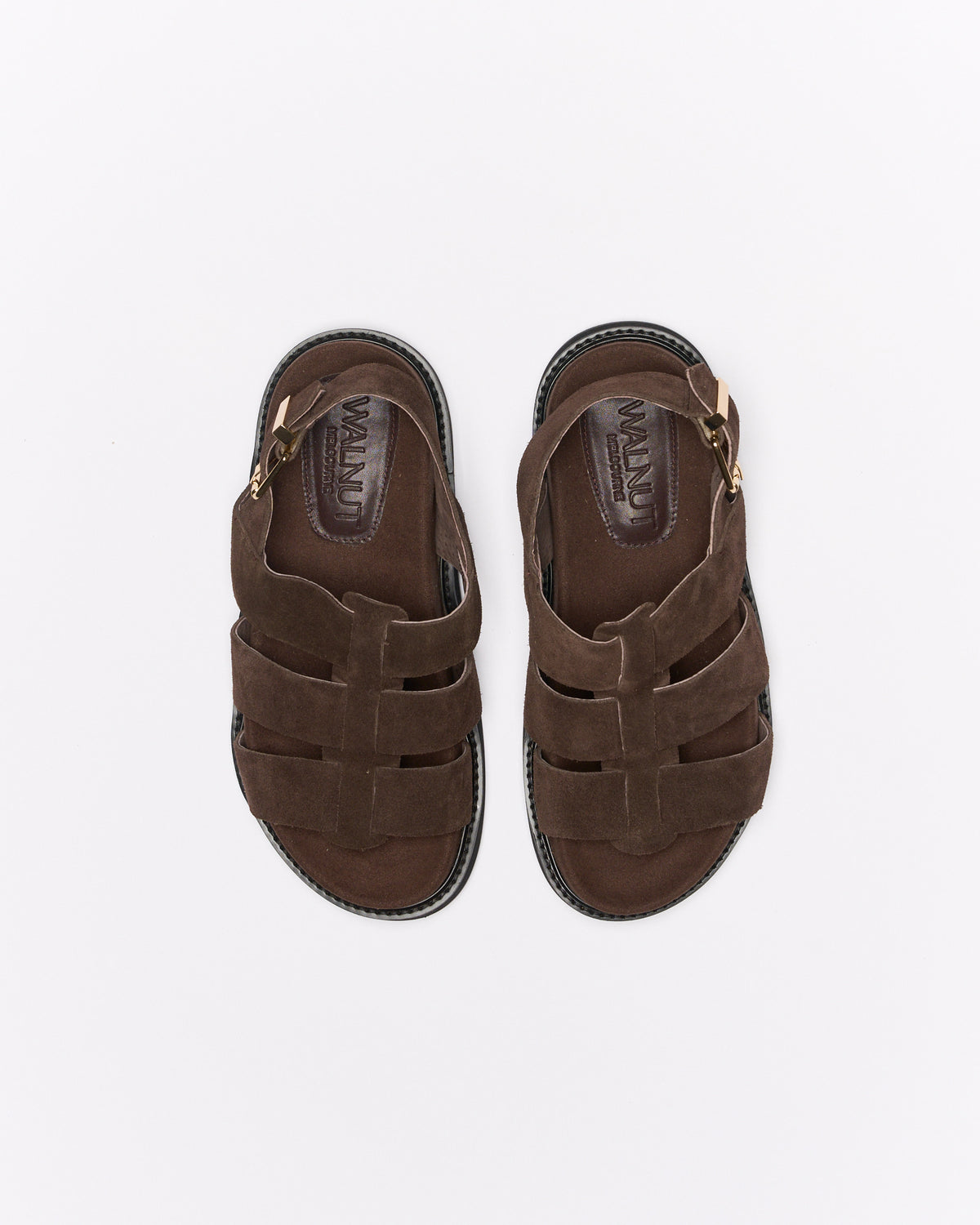 Walnut Dakota Leather Sandal - Chocolate