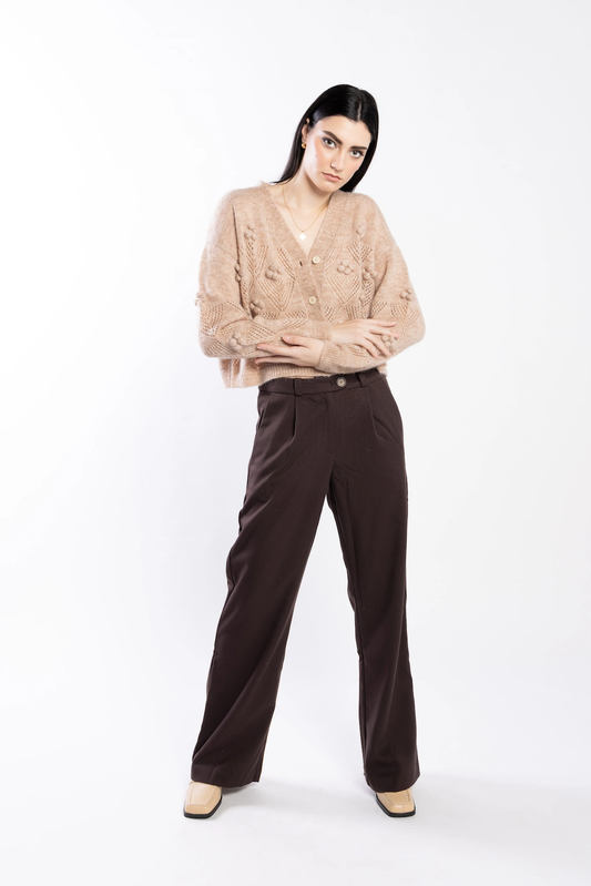 Loughlin Bow Pant - Carob