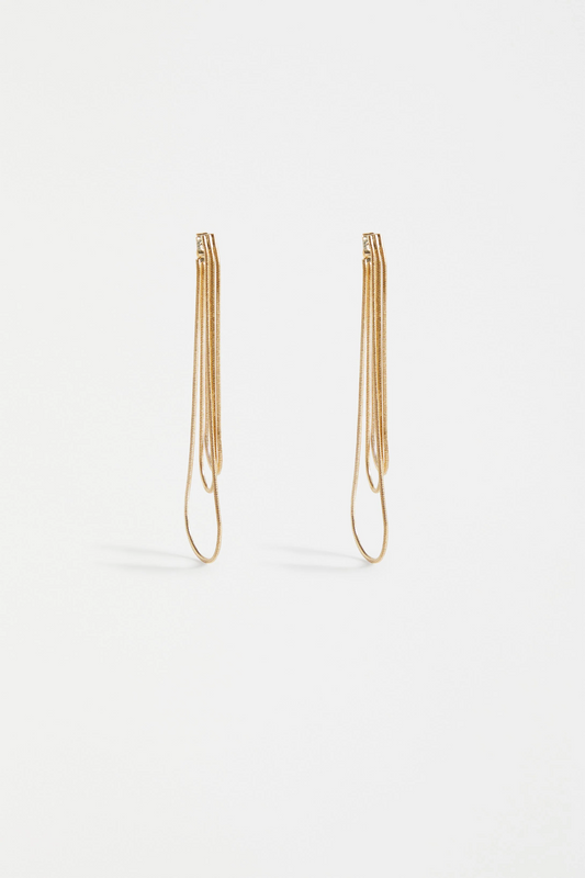 Elk Lans Drop Earrings - Gold