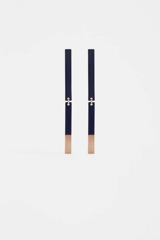 Elk Umi Drop Earring - Navy