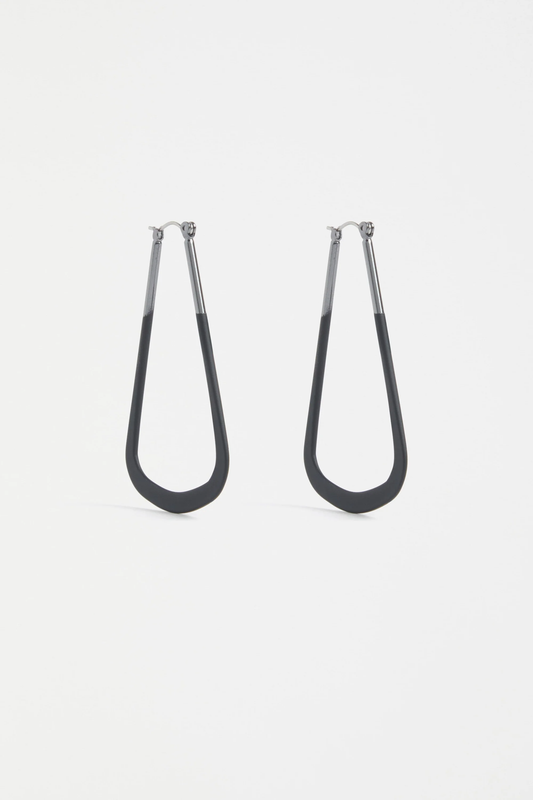 Elk Kuulo Hoop Earring - Black