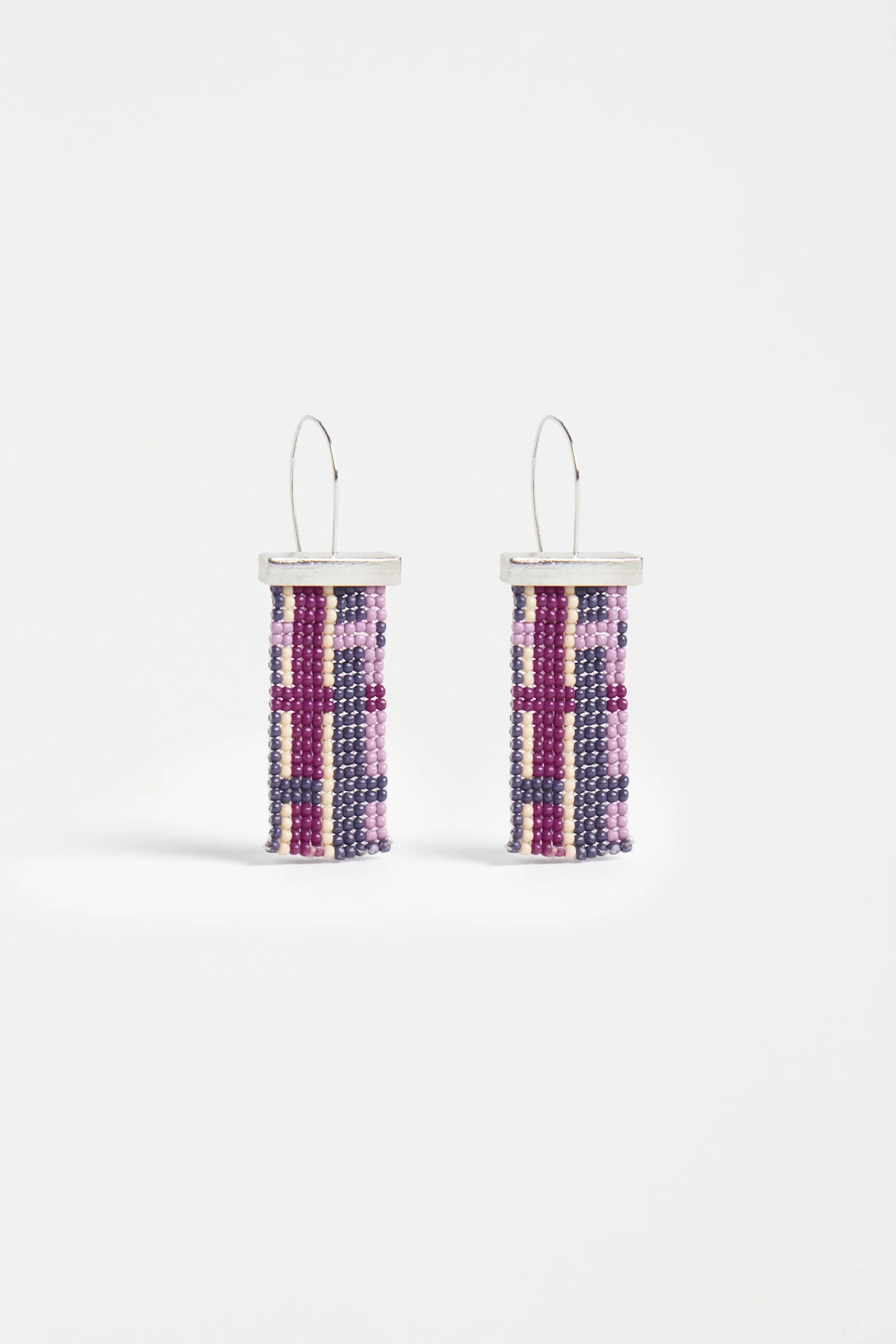 Elk Ivett Small Drop Earrings - New Navy Check