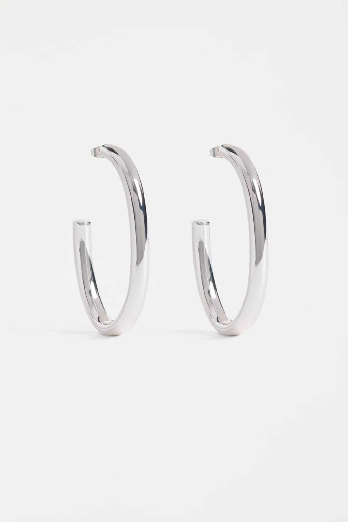 Elk Tjor Large Hoop Earring - Silver