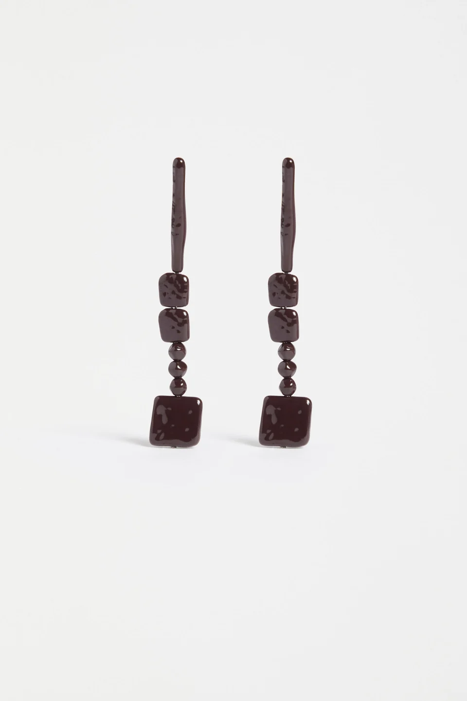 Elk Kvall Long Drop Earring - Dark Espresso