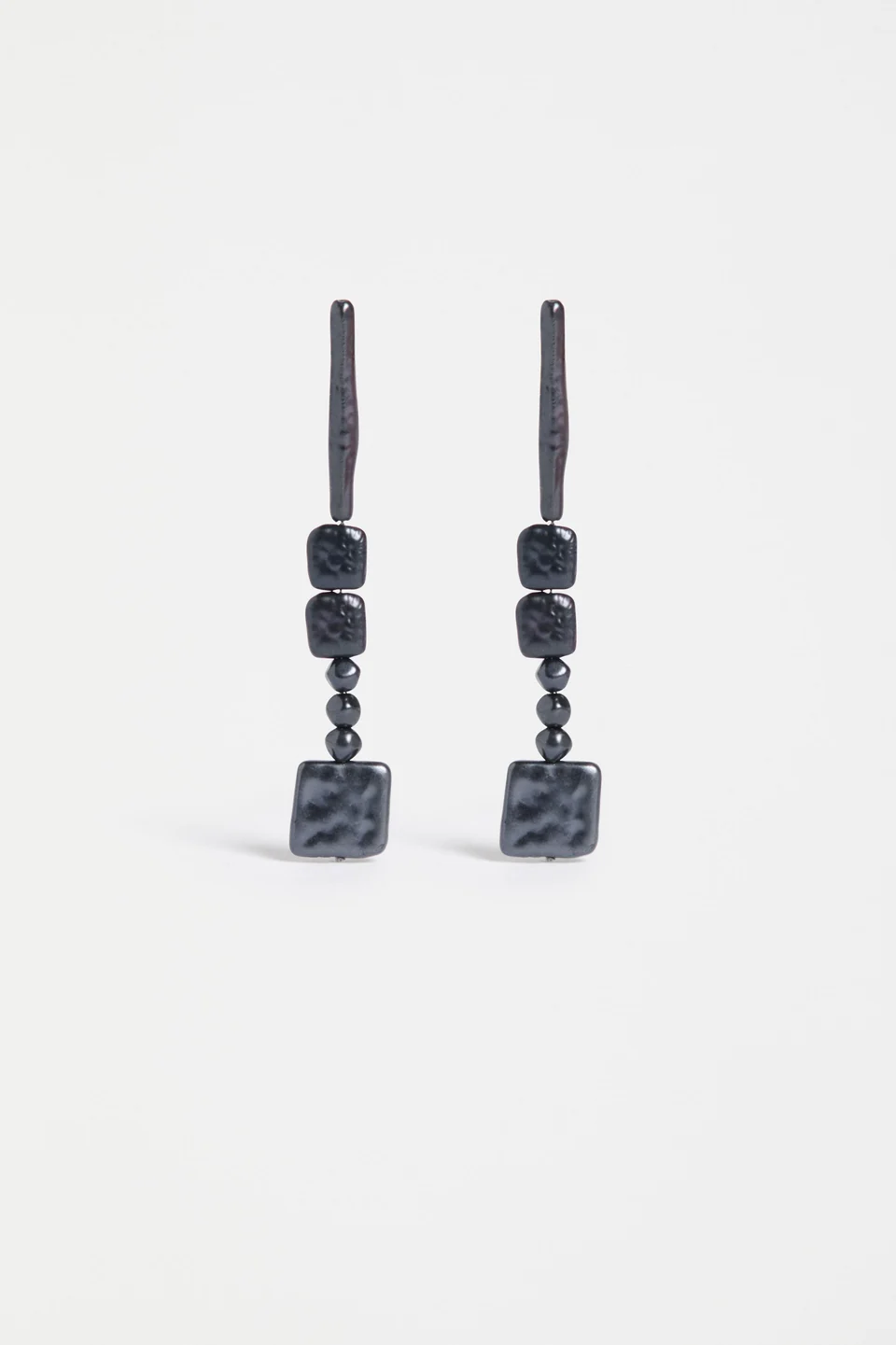 Elk Kvall Long Drop Earring - Navy