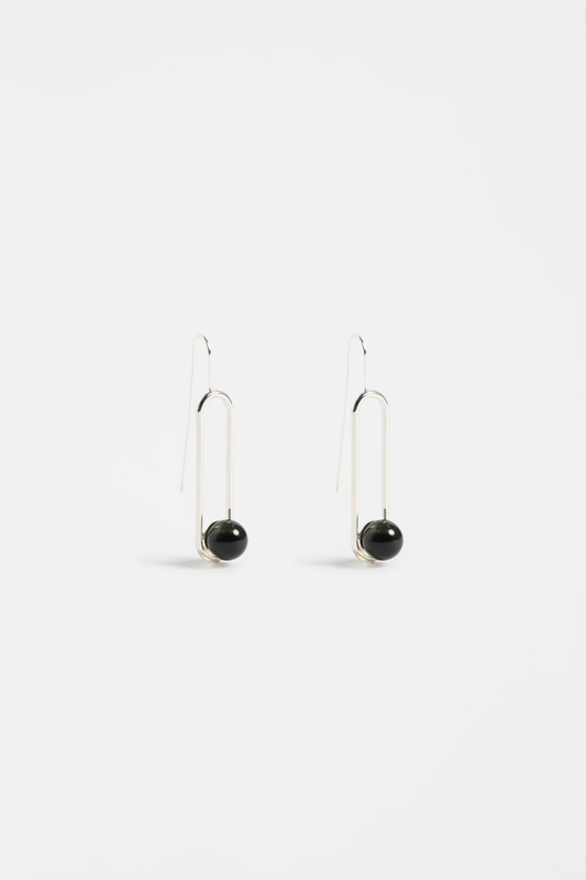 Elk Laspar Hook Earring - Dark Olive