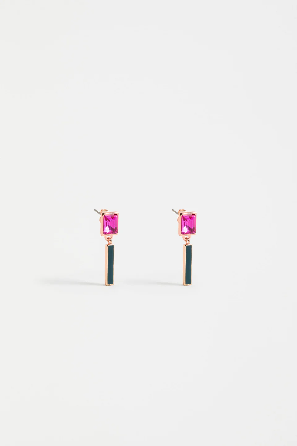 Elk Ival Short Drop Earring - Fuchsia