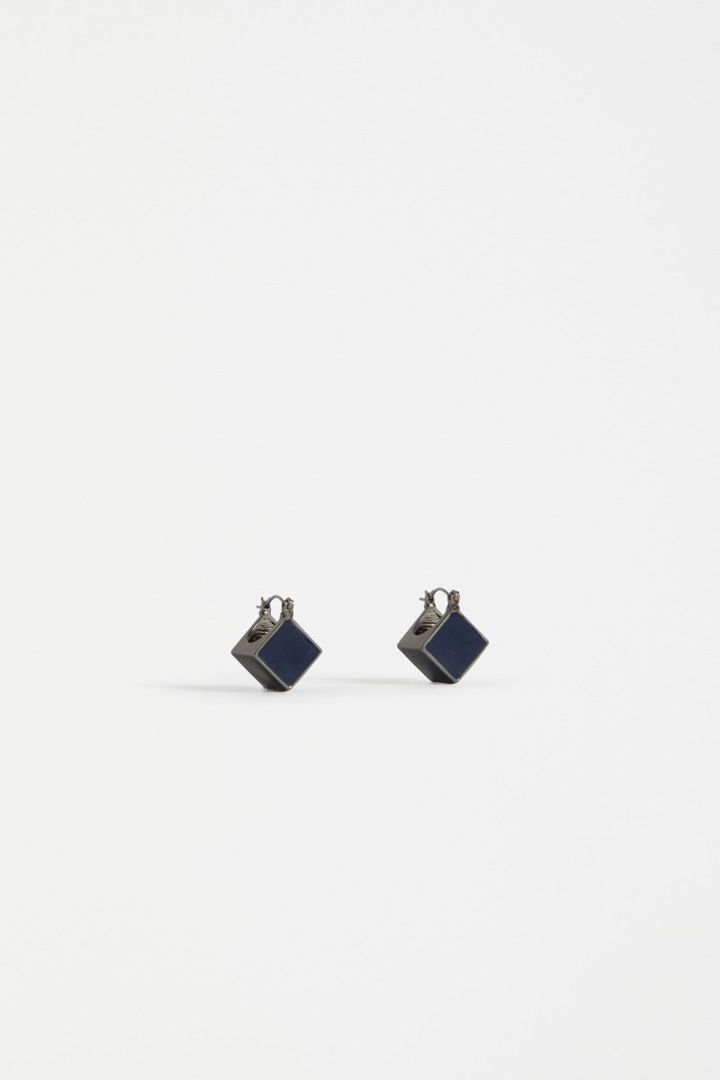 Elk Elta Mini Hoop Earring - Steel Blue