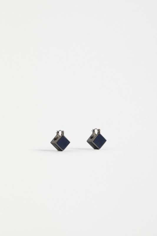 Elk Elta Mini Hoop Earring - Steel Blue