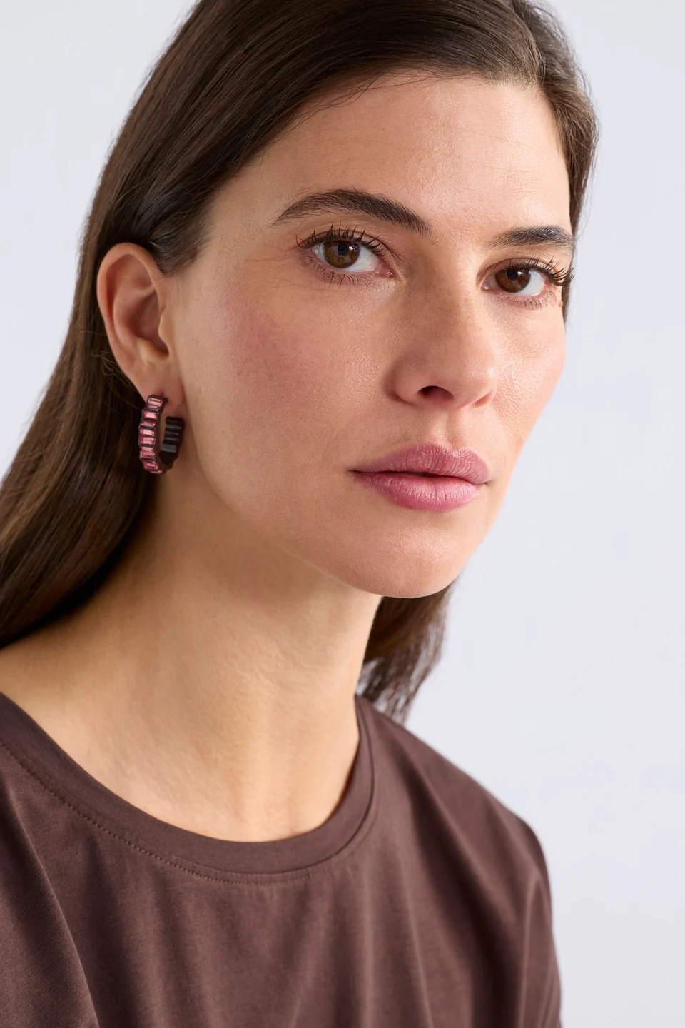 Elk Jolle Hoop Earring - Espresso