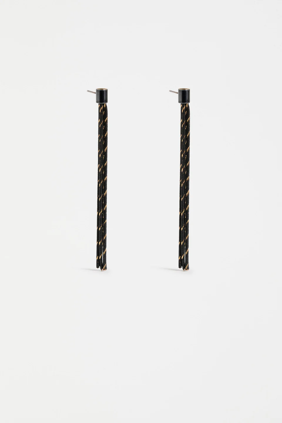 Elk Vodel Drop Earring - Black/Gold