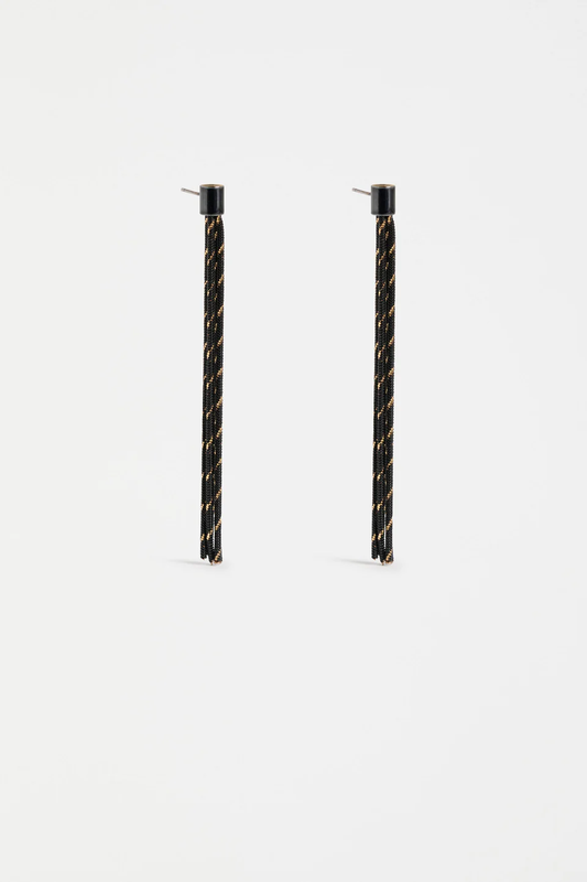 Elk Vodel Drop Earring - Black/Gold