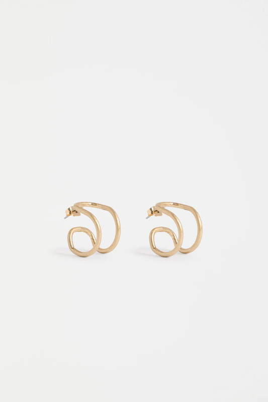 Elk Orden Hoop Earring - Gold