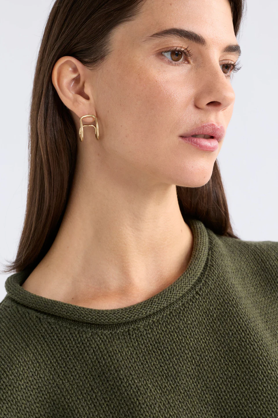 Elk Orden Hoop Earring - Gold