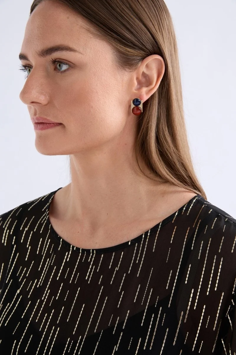 Elk Dalor Stud Earring - Gold