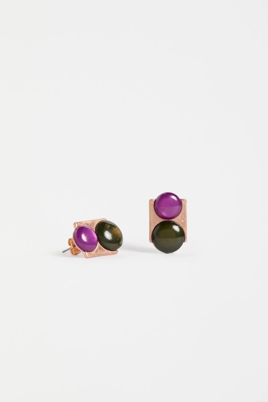 Elk Dalor Stud Earring - Rose Gold