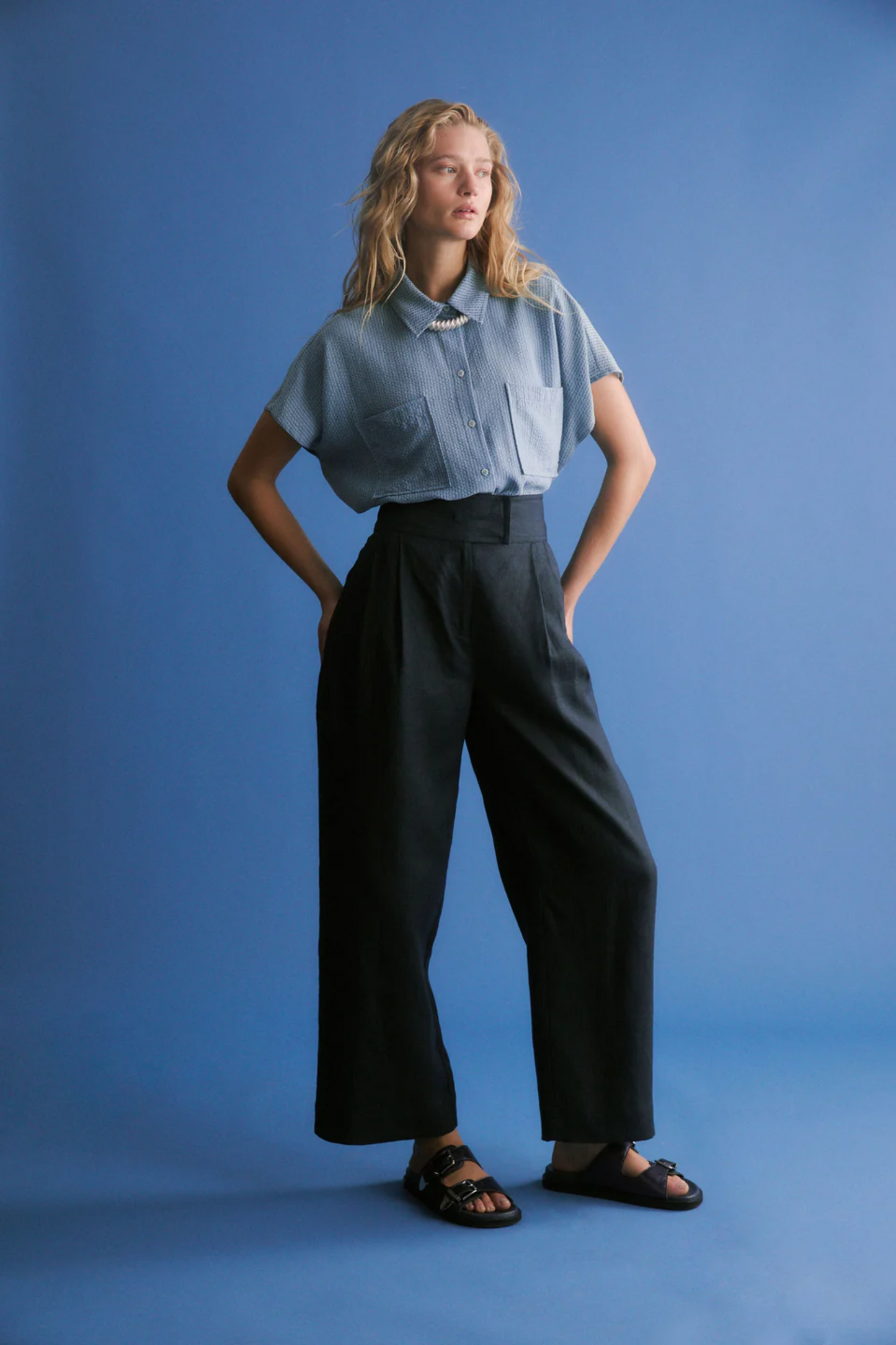 Elk Lejer Pant - Navy