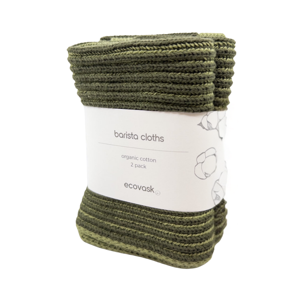 Ecovask Barista Cloths 2pk - Olive
