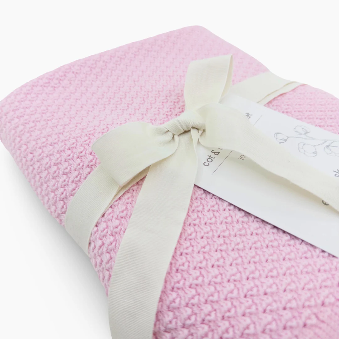Ecovask Cot/Buggy Blanket Winter Weight - Sherbet