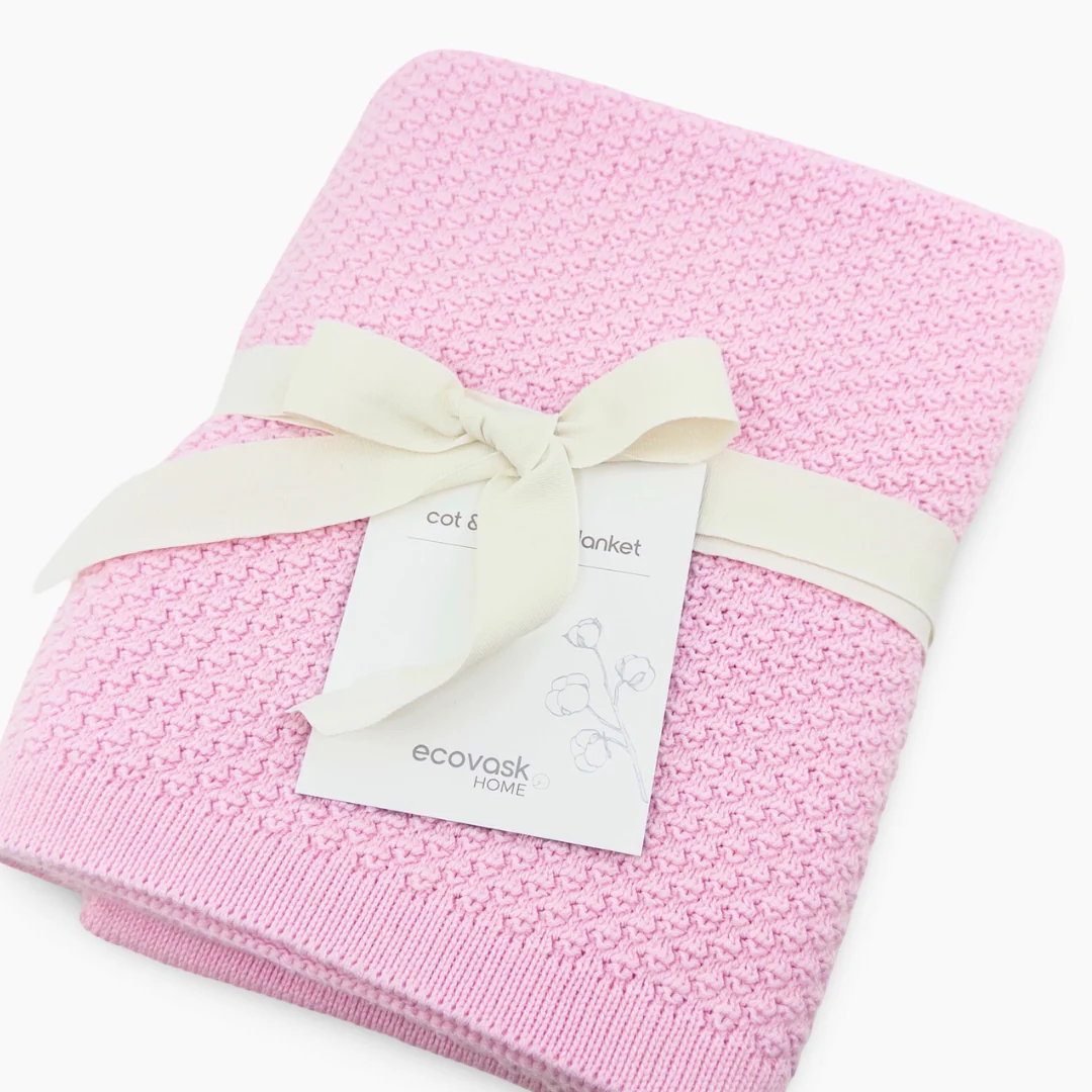 Ecovask Cot/Buggy Blanket Winter Weight - Sherbet