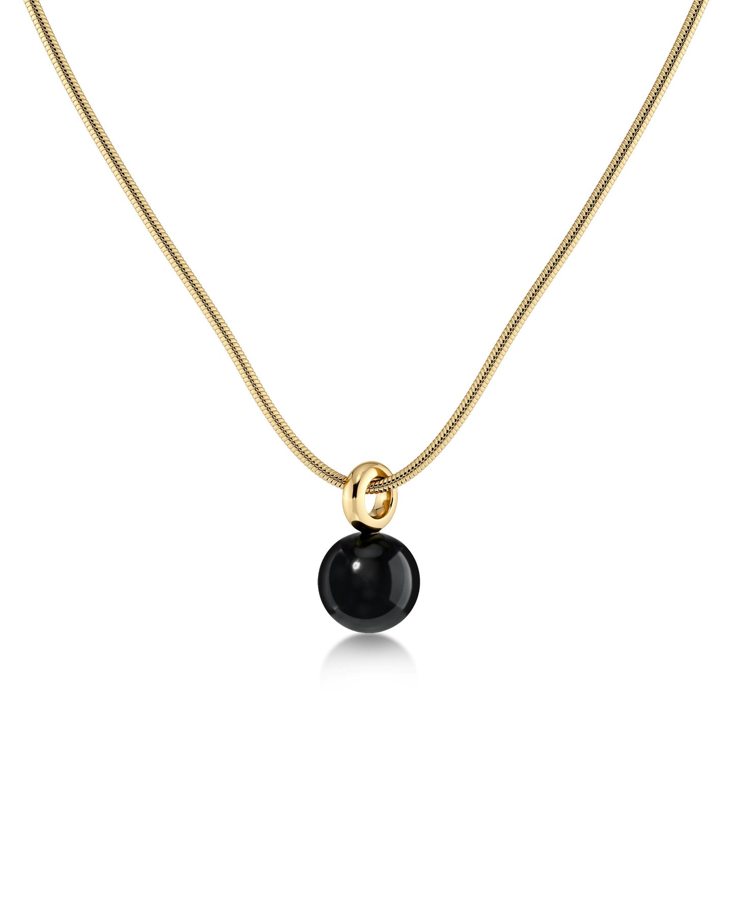 EDBLAD Aura Necklace L - Black Gold