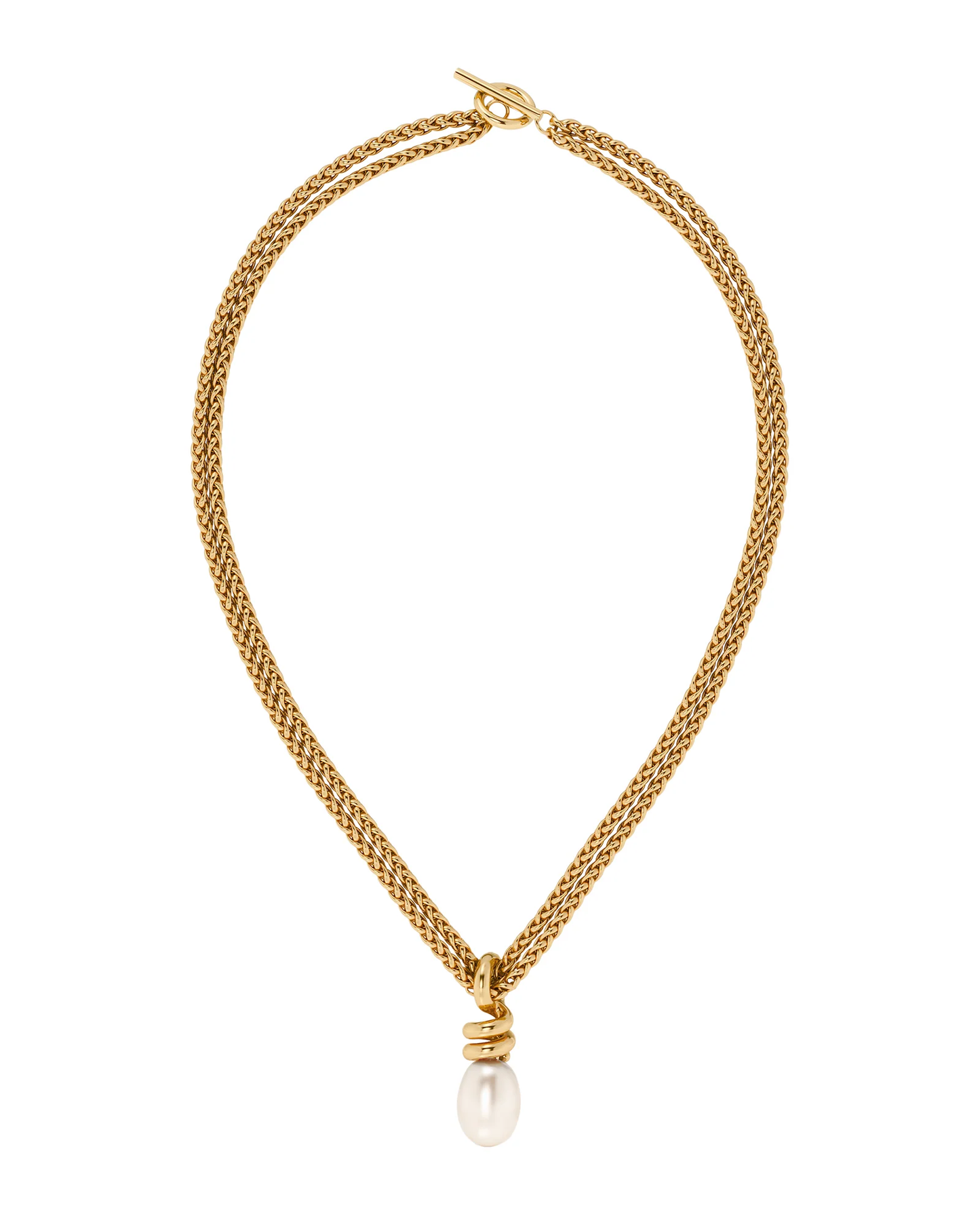 Edblad Swivel Necklace Pearl L - Gold