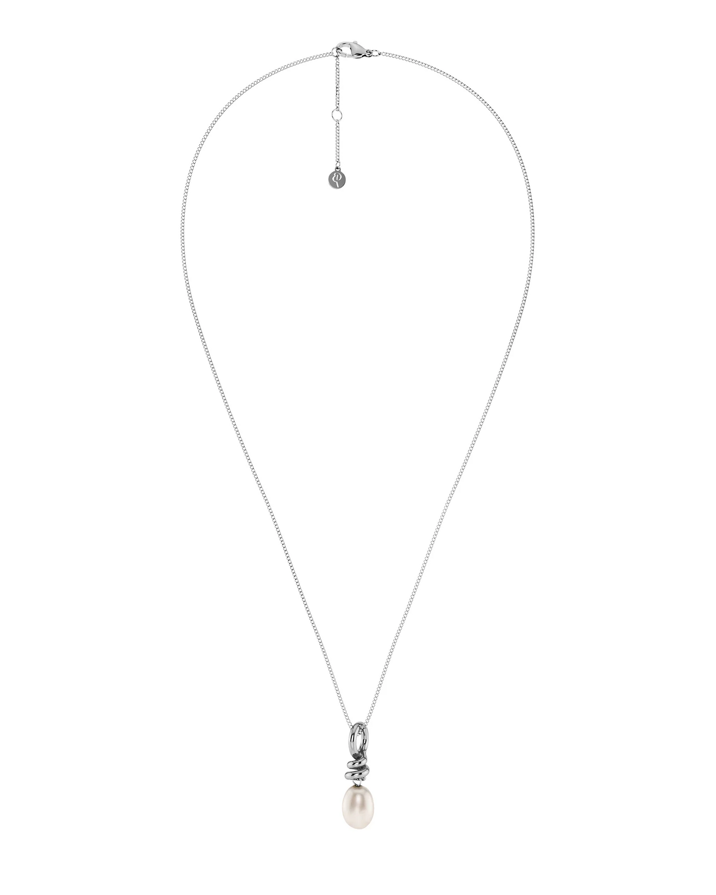 Edblad Swivel Necklace Pearl S - Silver