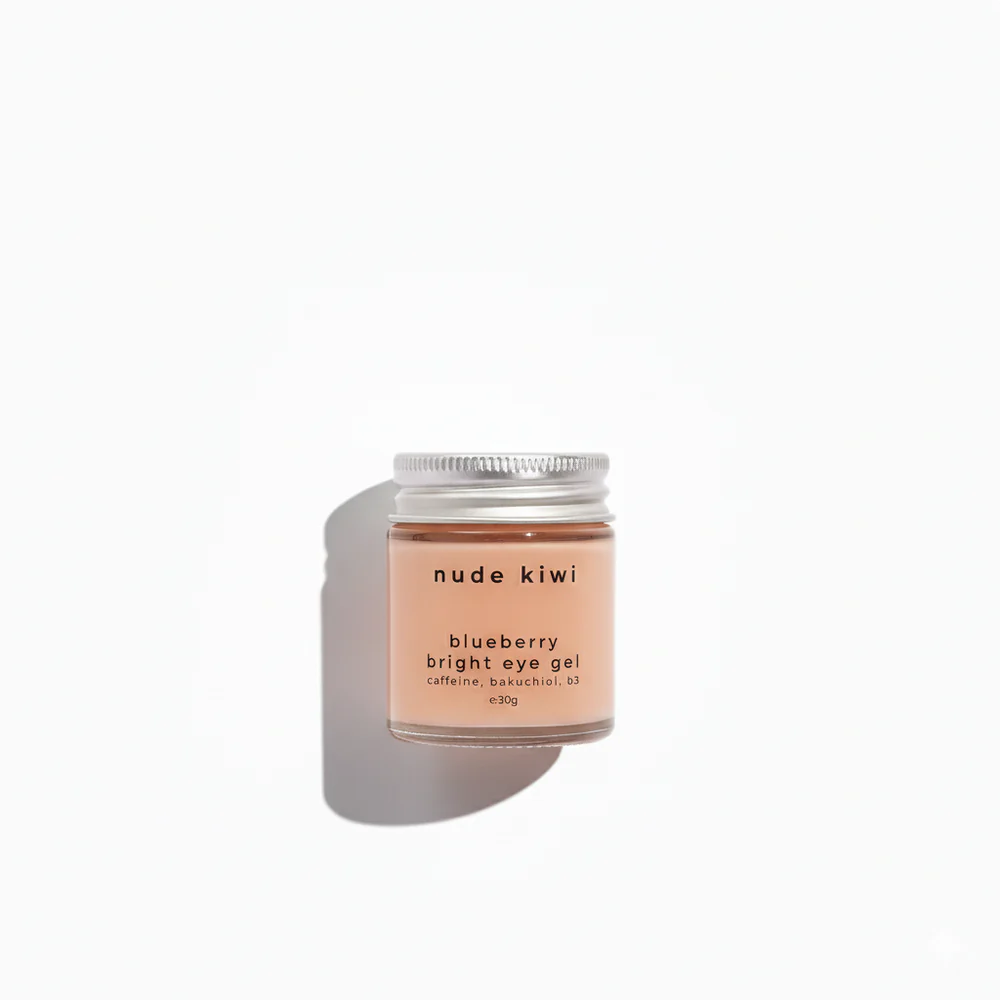 Nude Kiwi Blueberry Bright Eye Gel with Caffeine, Bakuchiol, & B3 - 30g