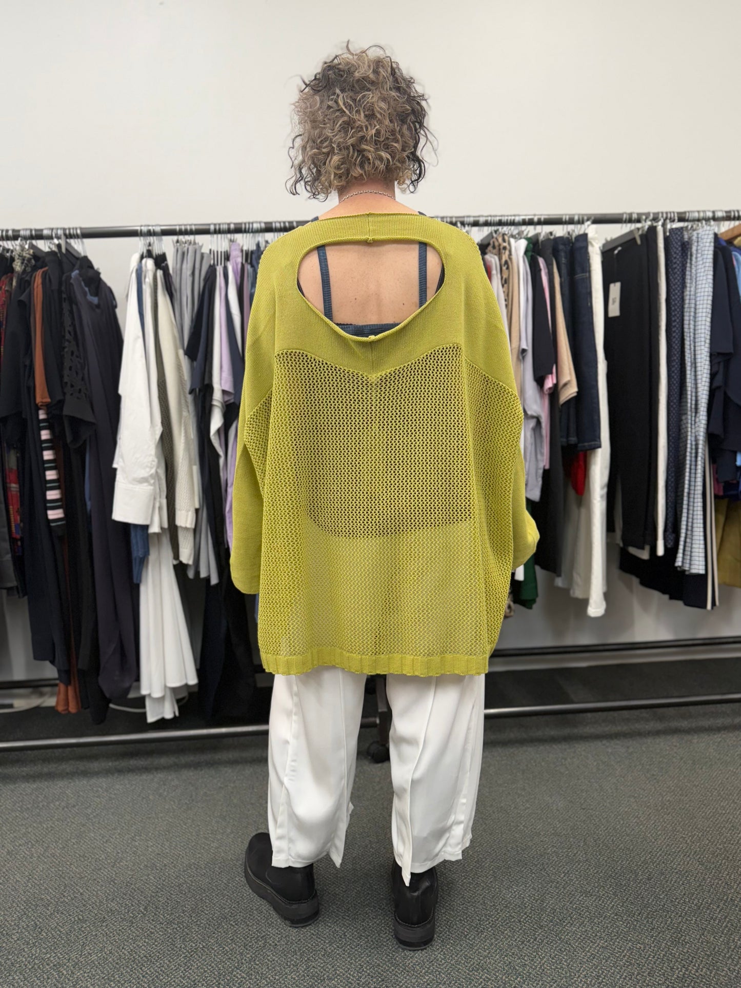 Taylor Mesh Deduct Sweater - Citrus