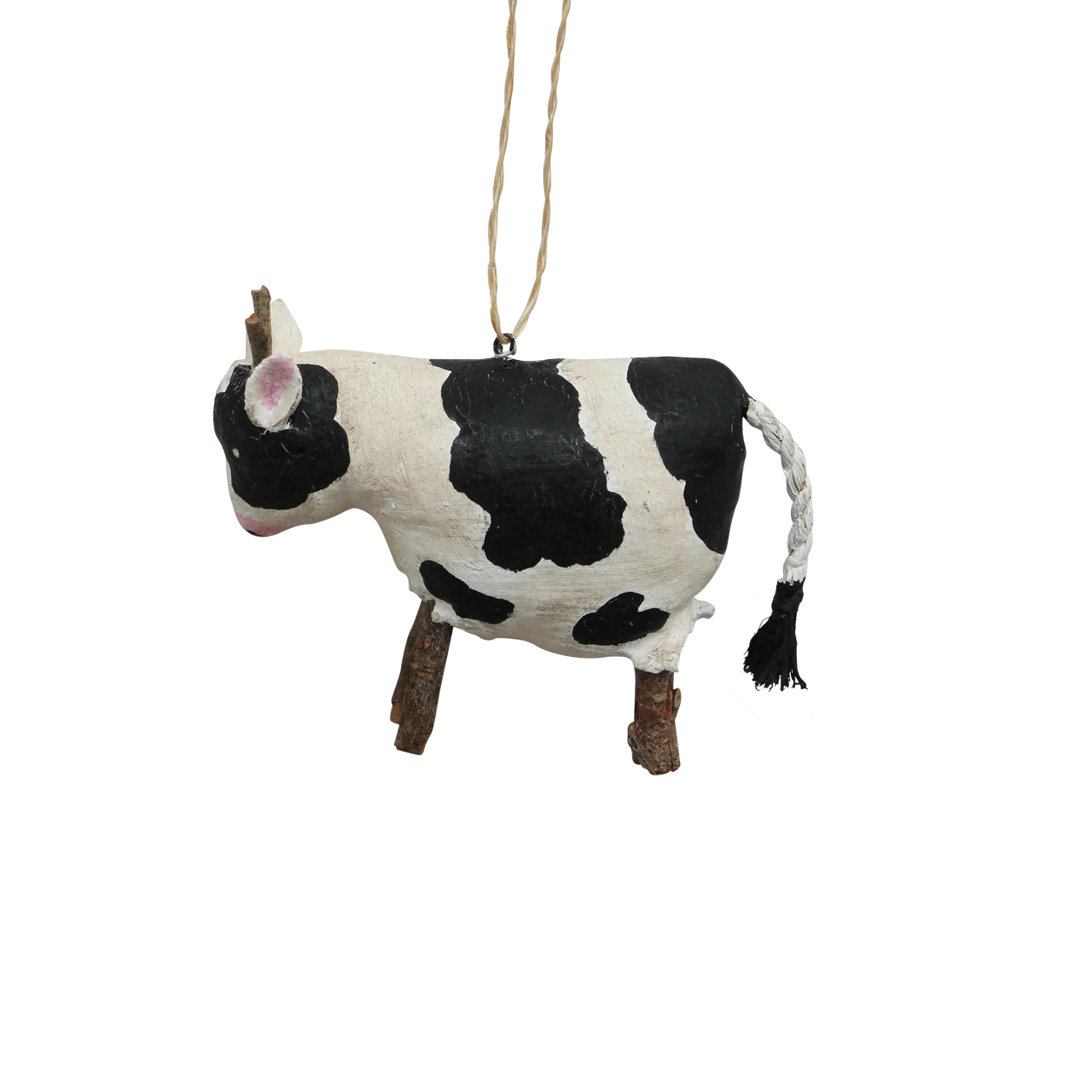 French Country Canvas Hanging Cow Decoration