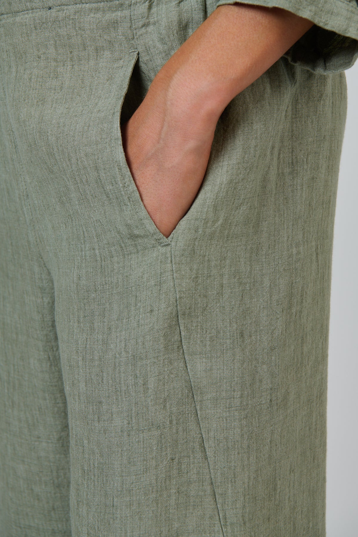 Naturals GA398 Linen Pants - Artichoke