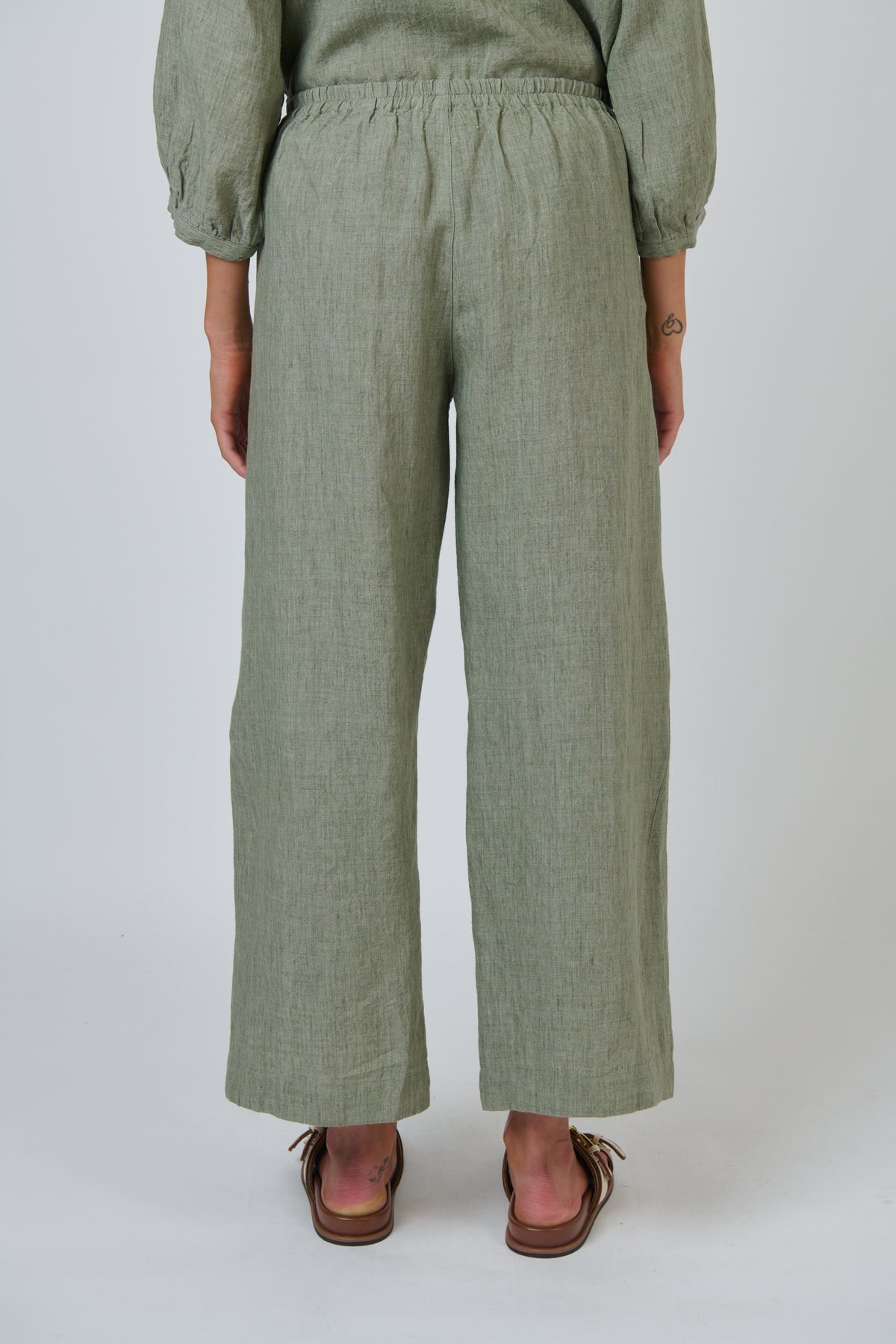 Naturals GA398 Linen Pants - Artichoke