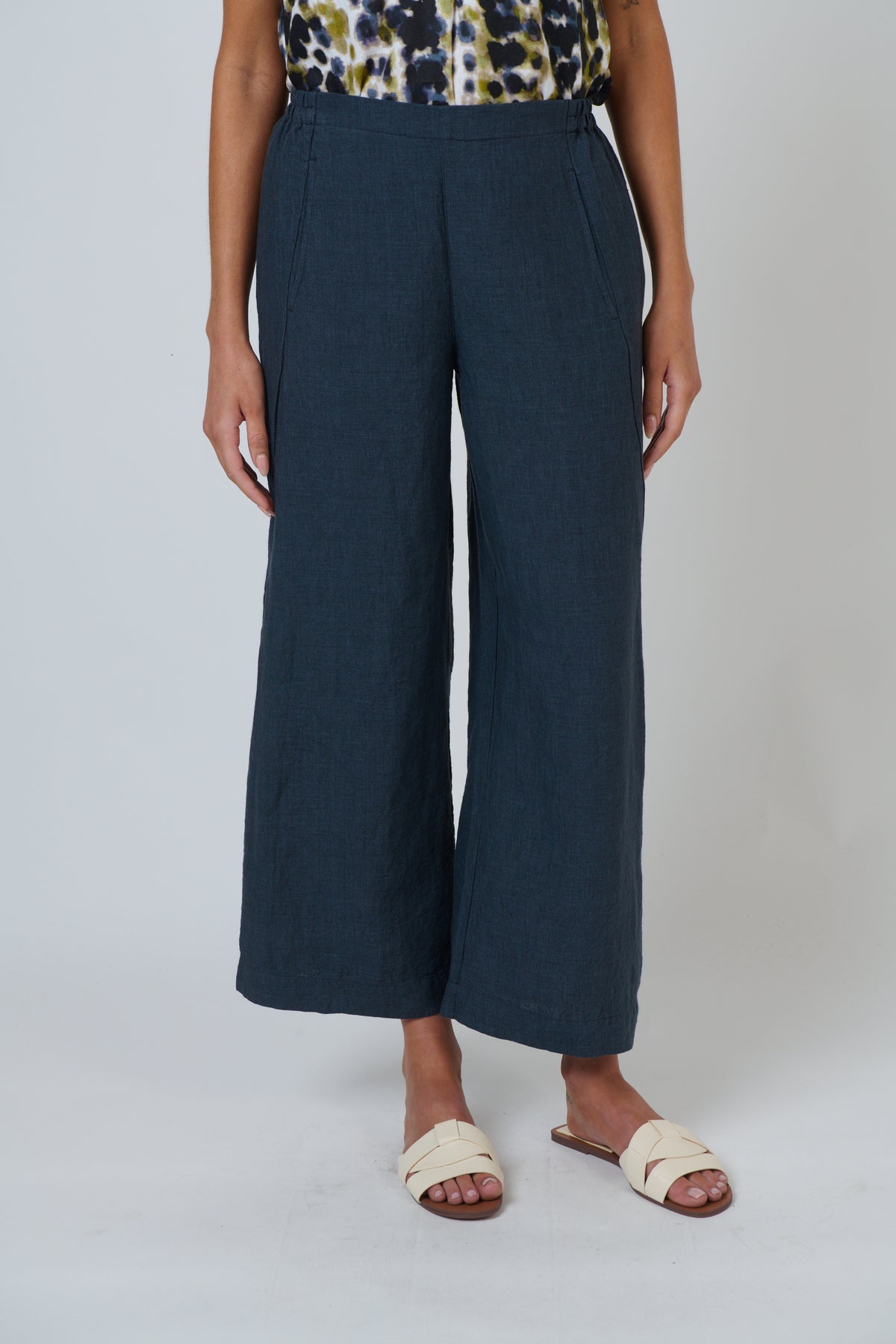 Naturals GA398 Linen Pants - Gunsmoke