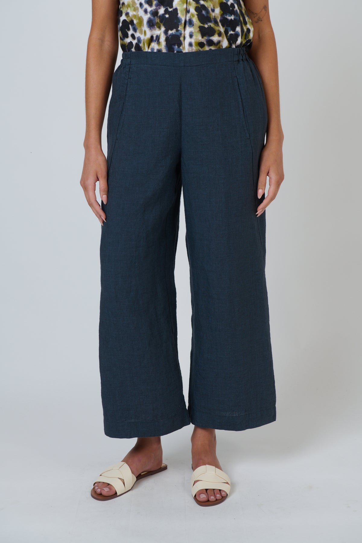 Naturals GA398 Linen Pants - Gunsmoke