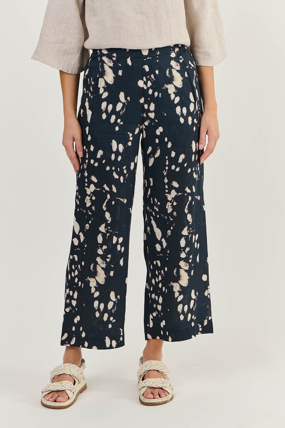 Naturals Linen Wide Leg Pant GA398UV - Universe